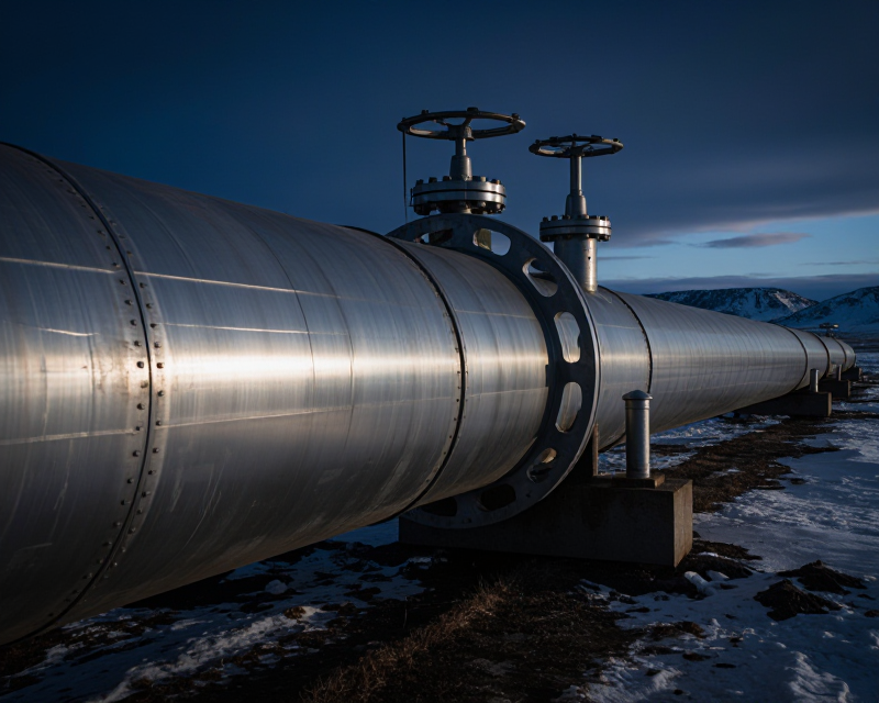 Cinematic Alaska LNG Pipeline