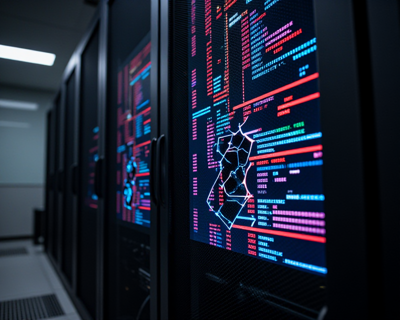 Digital Security Breach Concept
