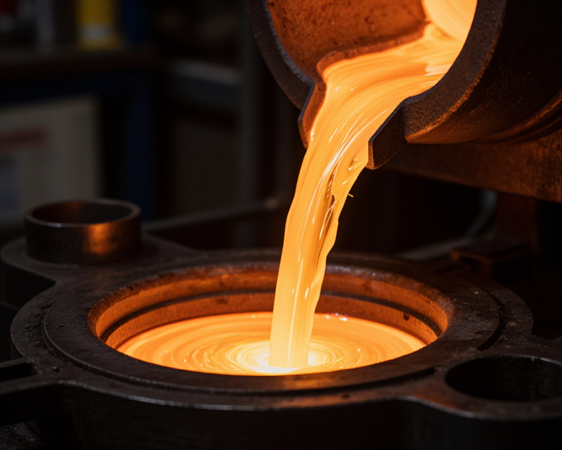 Molten Metal Industrial Scene