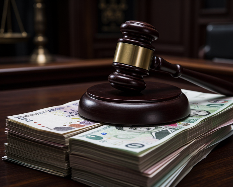 Judicial Gavel and Wealth