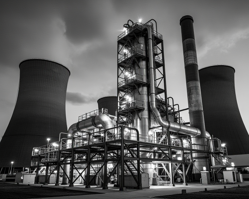Industrial Power Plant Atmosphere