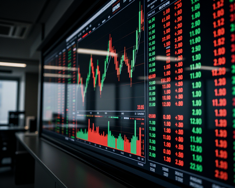 Stock Market Volatility Concept
