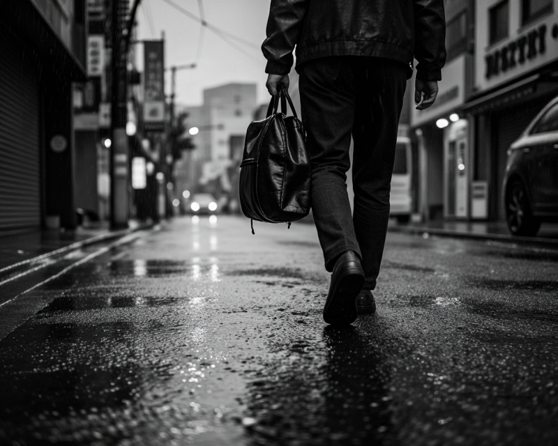 Rainy Seoul Street